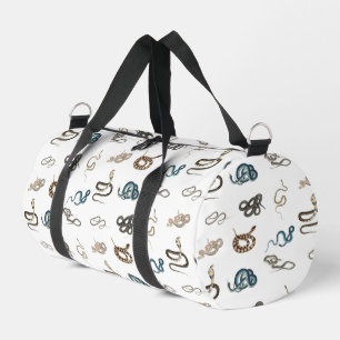 Colourful Snakes Reptile Animal Pattern Duffle Bag