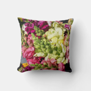 Colourful Snapdragon Floral Flowers Garden Nature Cushion
