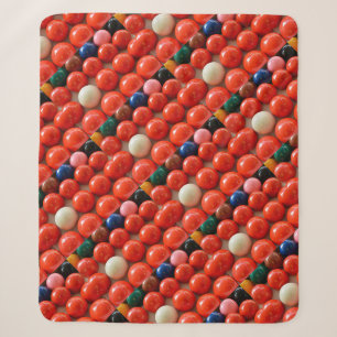 Colourful Snooker Balls, Sherpa Blanket