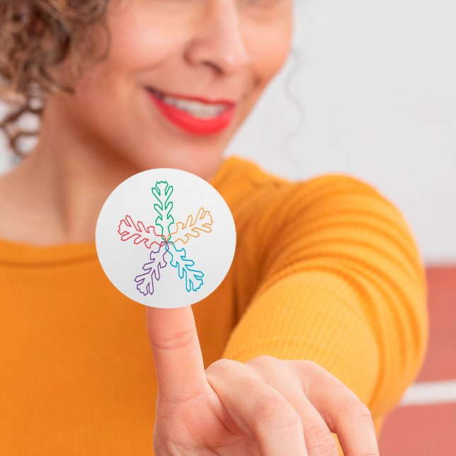 Colourful Snowflake Stickers (Creator Uploaded)