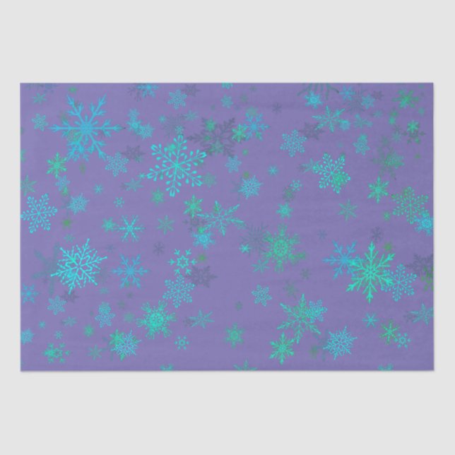 Colourful Snowflake Tissue Paper (Front)