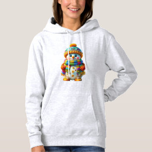 Colourful Snowman Hoodie
