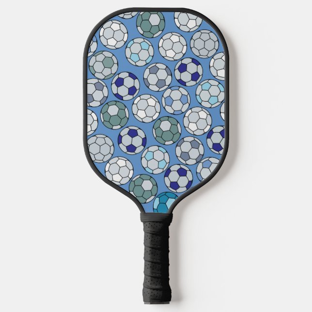 Colourful Soccer Ball Pattern Pickleball Paddle (Front)