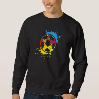 Colourful Soccer Ball Player Team Coach Trainer Fo Sweatshirt