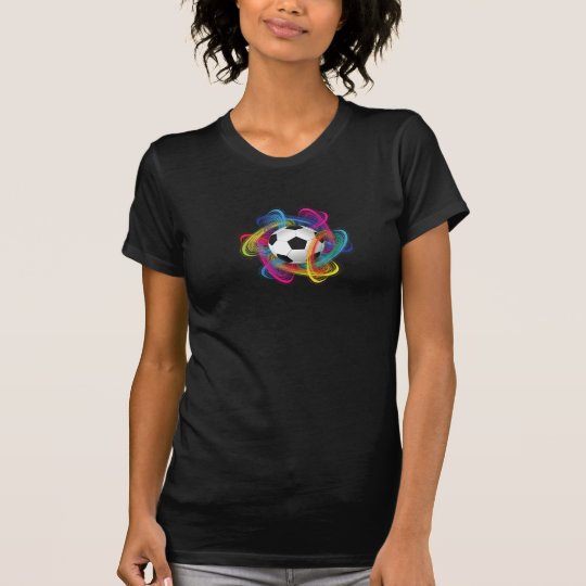 Colourful Soccer Ball Womens T-Shirt