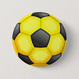 Colourful Soccer Balls 6 Cm Round Badge