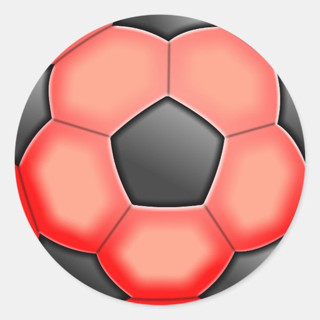 Colourful Soccer Balls Classic Round Sticker (Front)