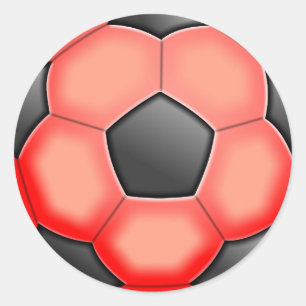Colourful Soccer Balls Classic Round Sticker