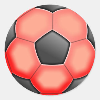 Colourful Soccer Balls Classic Round Sticker