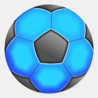 Colourful Soccer Balls Classic Round Sticker