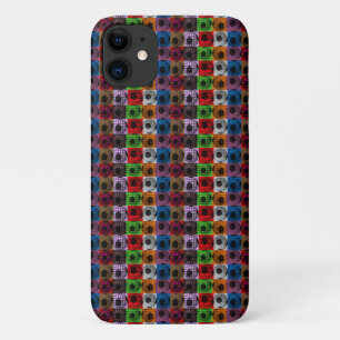 Colourful Soccer Balls Pop Art Design, iPhone 11 Case