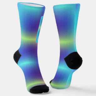 Colourful socks with a gradient design 