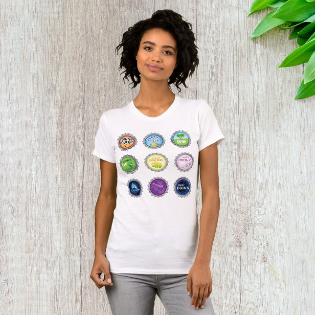 Colourful Soda Bottle Caps T-Shirt (Creator Uploaded)