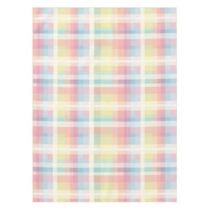 Colourful Soft Gingham Pattern Tablecloth
