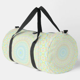 Colourful Soft Pastel Boho Trippy Hippie Mandala  Duffle Bag
