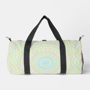 Colourful Soft Pastel Boho Trippy Hippie Mandala  Duffle Bag
