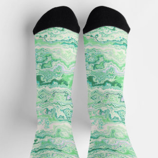 Colourful Soft Pastel Eclectic Minimalist Marble Socks