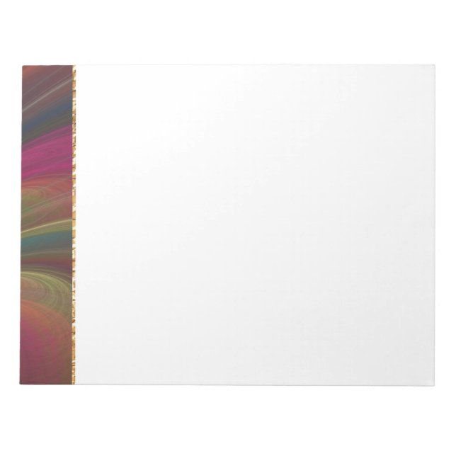 Colourful Soft Sand Waves Notepad (Front)