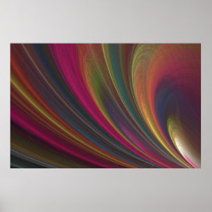 Colourful Soft Sand Waves Poster