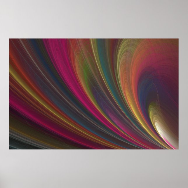 Colourful Soft Sand Waves Poster (Front)
