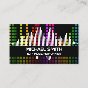 Colourful Sound Bar Equalizer   Producer Business Card