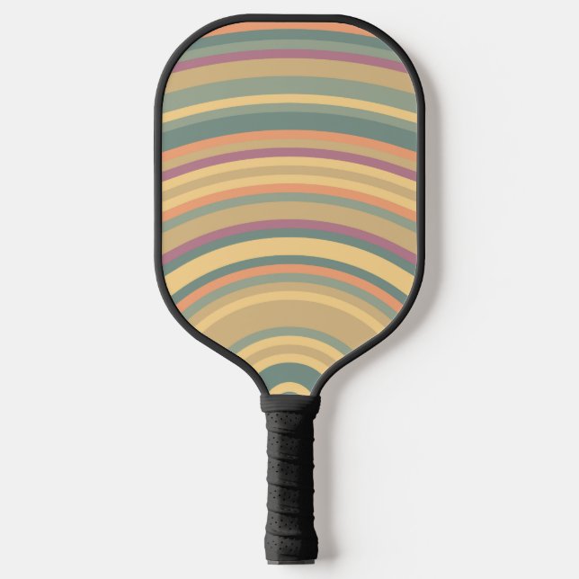 Colourful Sound Waves Pickleball Paddle (Front)