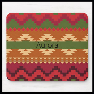 Colourful Southwestern Aztec Design Mouse Mat