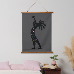 Colourful Southwestern Kokopelli Hanging Tapestry