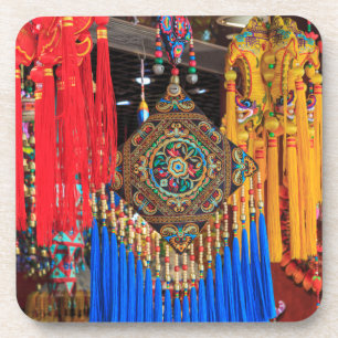 Colourful souvenirs in a shop, China Coaster