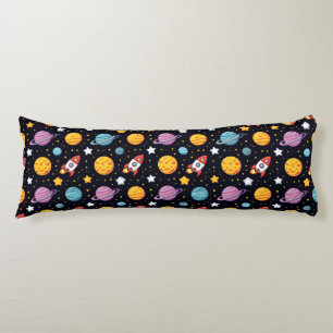 Colourful Space Adventure Body Cushion