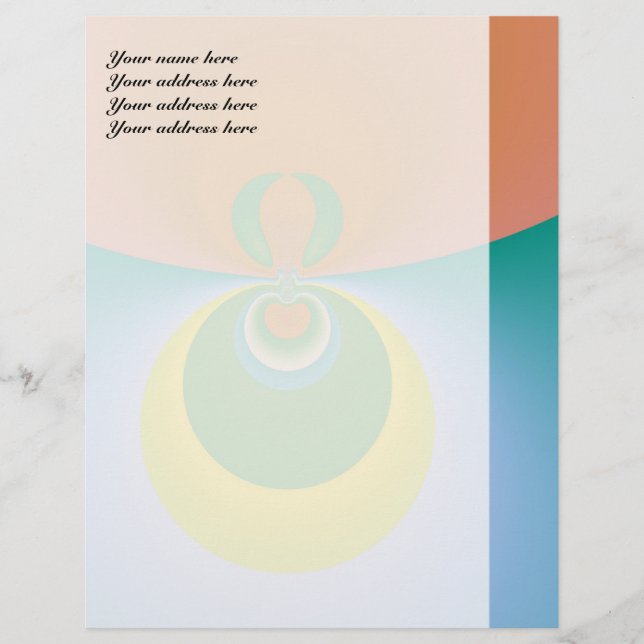 Colourful Space Customised Letterhead (Front)
