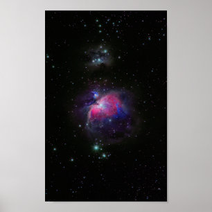 Colourful Space Galaxy Stars Poster