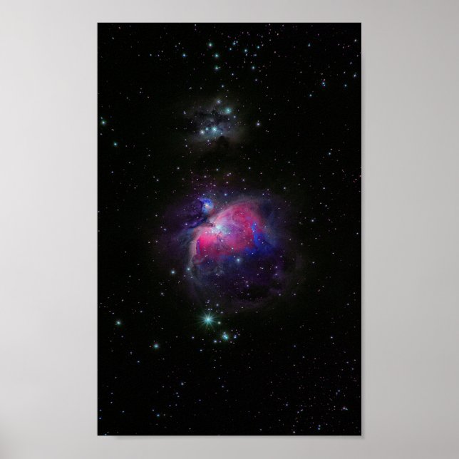 Colourful Space Galaxy Stars Poster (Front)