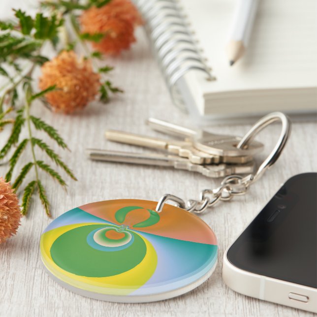 Colourful Space Key Ring (Front Right)
