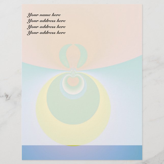 Colourful Space Letterhead Template (Front)