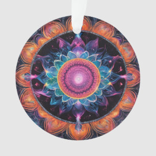 Colourful Space Mandala Ornament