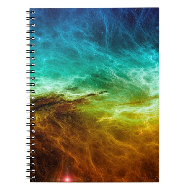 Colourful space nebula background,abstract,astrono notebook (Front)