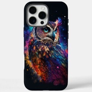 Colourful Space Owl iPhone 16 Pro Max Case