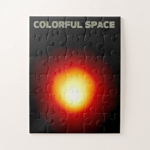 Colourful Space – Vibrant Galaxy Art Series Jigsaw Puzzle