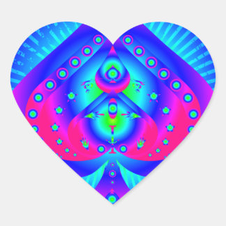 Colourful Spades Symbol Heart Sticker