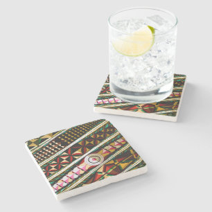 Colourful Spanish Church Ceiling Stone Coaster