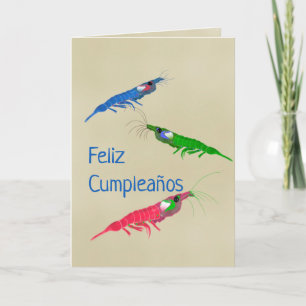 Colourful Spanish Happy Birthday Card