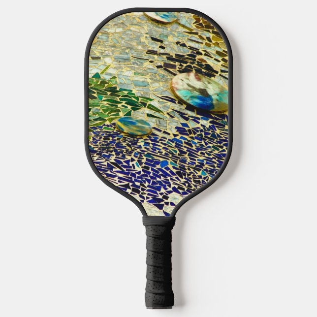 Colourful Spanish Mosaic  Pickleball Paddle (Front)