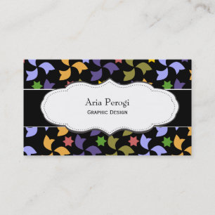 Colourful Spanish Pattern business cards