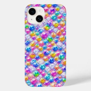 Colourful Sparkling Gemstone Mosaic Luxury Diamond Case-Mate iPhone 14 Case