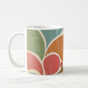 Colourful Spatters: Abstract Retro Pattern. Coffee Mug