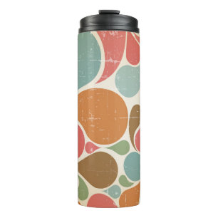 Colourful Spatters: Abstract Retro Pattern. Thermal Tumbler