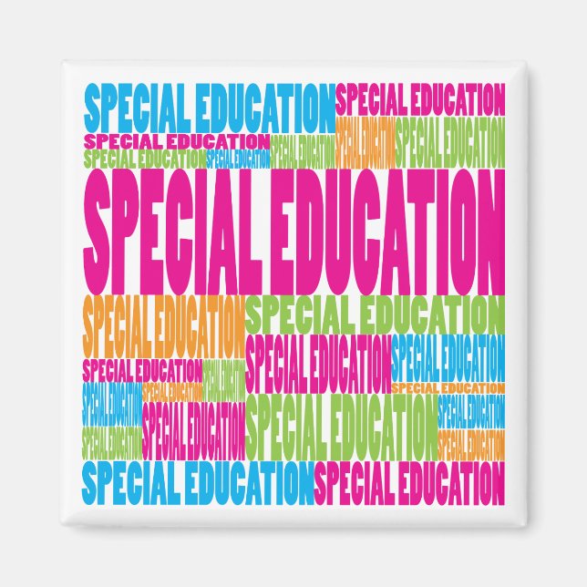 Colourful Special Education Magnet (Front)