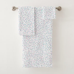 Colourful Speckled Spring Dots Bath Towel Set