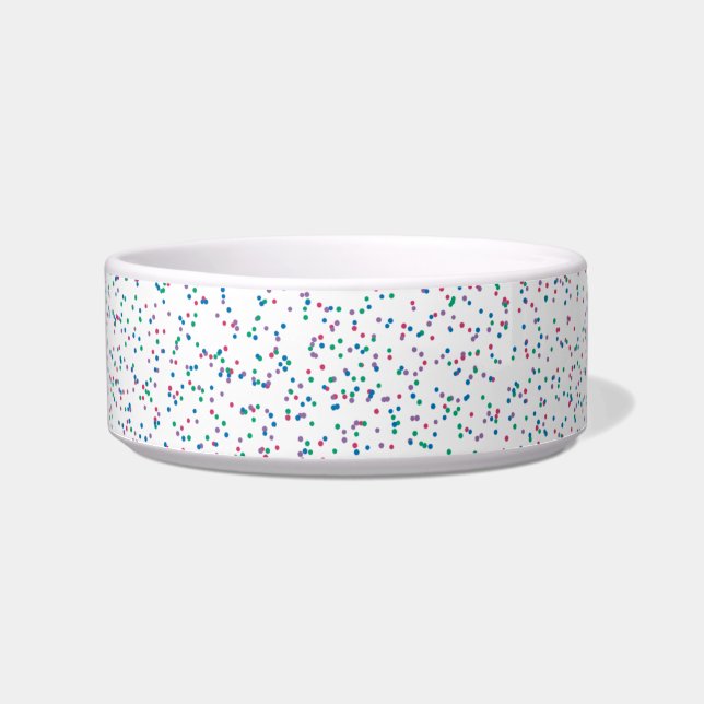 Colourful Speckled Spring Dots  Bowl (Front)